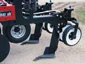 An ecolo-til 2500 outfitted with Case IH No-till points and No-till shanks shatters compaction while leaving the surface residue virtually disturbance free.