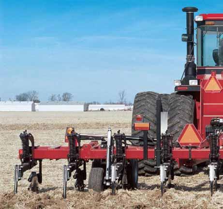 Compaction and Residue Management Mulch-till & Ridge-till Parabolic shanks with optional 7-inch tiger points and 6-inch coverboards are the most aggressive tillage option.