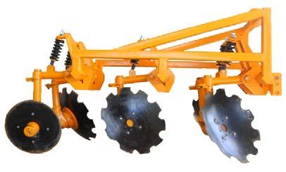 The flat disk blade was equipped at the rear for direction control of the plough.