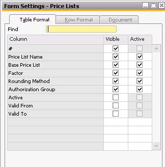 Active and Inactive Price Lists Inventory > Price Lists > Price List Ability to set price lists as active or inactive Inactive price lists do not show in list of price
