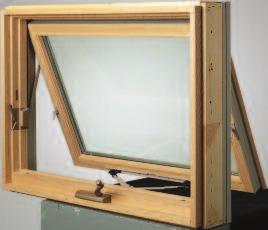 They offer all the advantages of casement windows plus one extra feature - they are hinged from the top and can be left open slightly during a rainfall with little risk