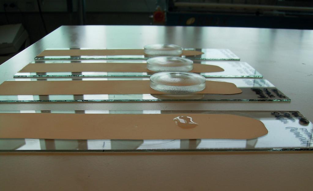 TEST METHODS For all the following tests, the formulations were applied on glass panels with a wet thickness of 150 μm.