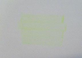 Photos of the cleaned paint films after the stain exposure test.
