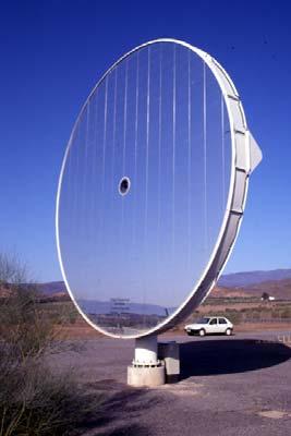 Instead, one common concentrator is used for all heliostats positions. SBP have designed and built stretched metal membrane heliostats with 44 m 2 and 150 m 2 [Fig. 21].