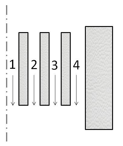 bottom. The Liquide burner is a pipe-in-pipe design allowing four separate inlet flows. Figure 1 shows the geometry of the four concentric pipes.