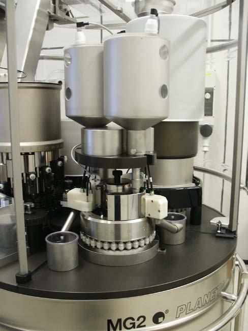 phase and validation, the machine automatically performs the control of the individual component, by sampling the capsules containing only one pellet component, excluding the others in an automatic