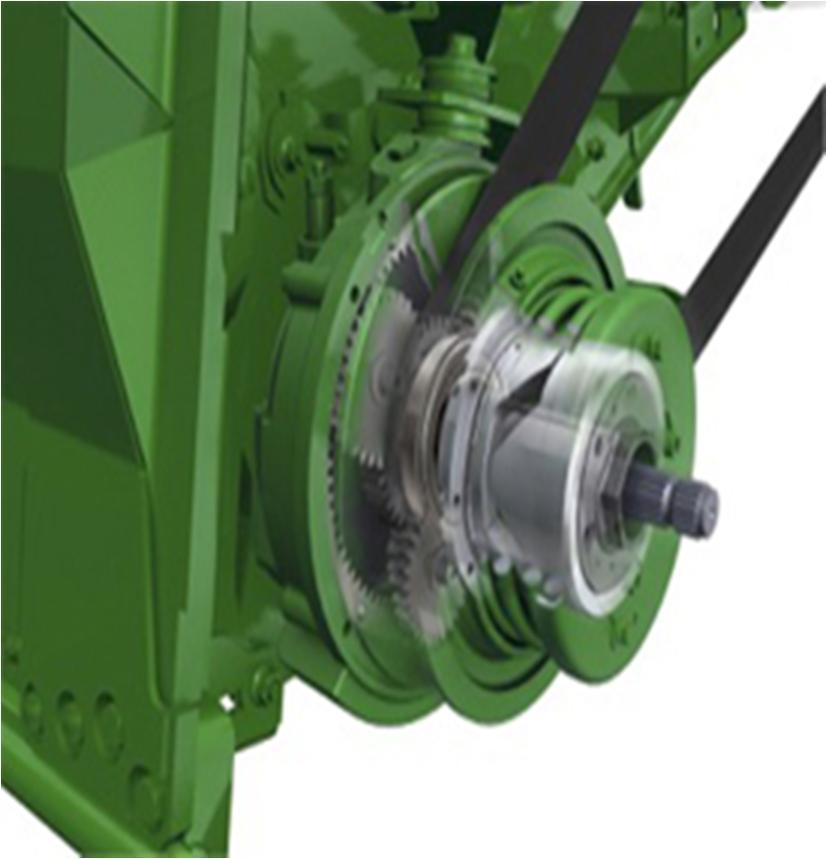 Cornhead Backshaft Speed Feederhouse Variable Drive - 5 Speed Operate the corn head at or slightly above the recommended speed 510 580RPM for the given ground speed.