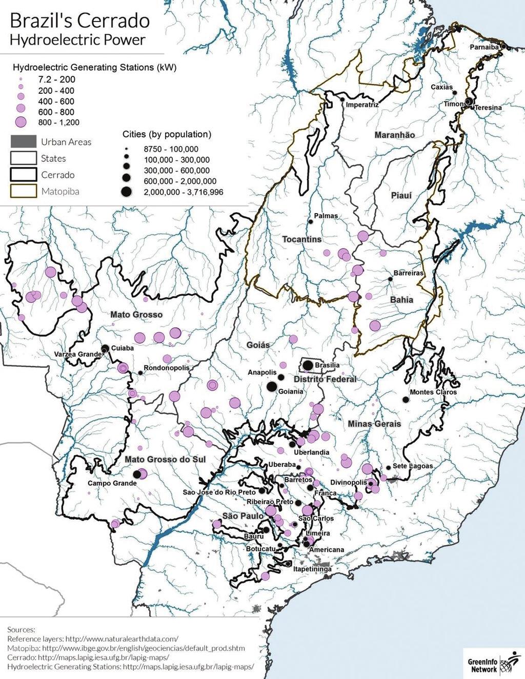23 The Cerrado lies on top of important The aquifers. Cerrado has These a mix of aquifers large are not and yet small stressed, dams, but pollution ranging and from over 7.