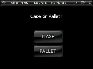 To scan the contents of a case, tap the CASE button and pull the trigger to begin scanning.