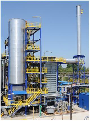 Wet gas Sulfuric Acid A process for cleaning sulfur containing streams under production of concentrated sulfuric