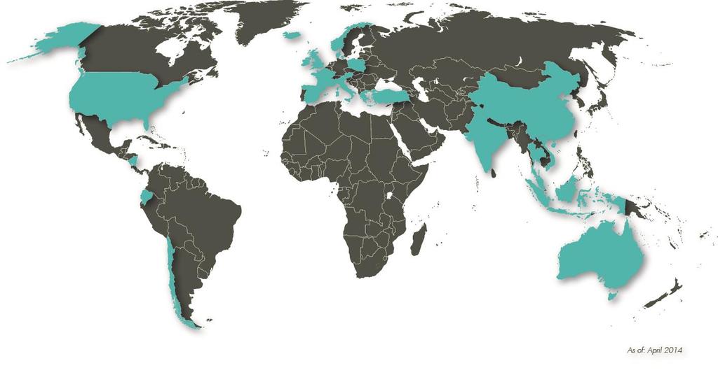 29 COUNTRIES WORLDWIDE (*) GLOBALG.A.P.