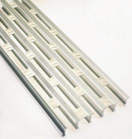 When the passage of air, light, heat, or moisture is desired, aluminum plank can be punched with a variety of hole patterns including rectangular, square, round, or diagonal.