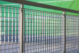ft. 2mm Main Bar 1.6# /sq. ft. 2-7/1 (62mm) OPUS20 The most popular square mesh pattern, Opus20 subtly suggests strength, rigidity, and security.