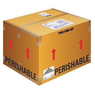 Sealing and Labeling Instructions Apply at least three strips of pressure-sensitive adhesive plastic tape that is at least 2" wide to both the top and bottom of the carton.