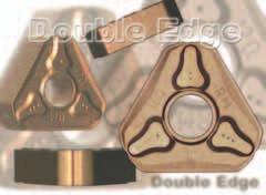 Double Edge means twice the number of cutting edges combined with maximum feed rates, which results in short machining times.
