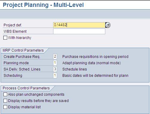 Planning Convert to Planned Convert to Goods Issues