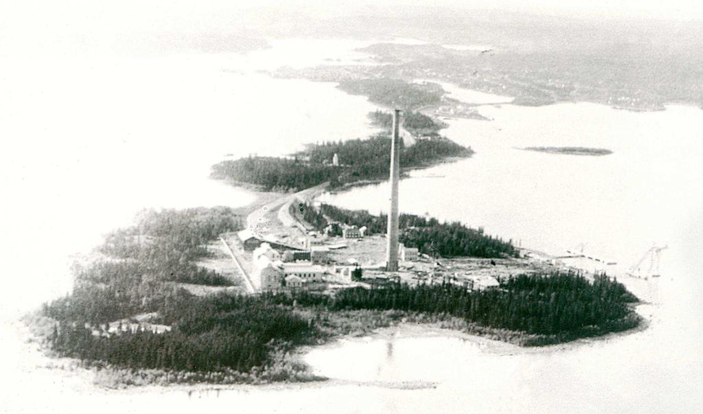 Bolidens Rönnskär Smelter in 1930 Construction began in 1928