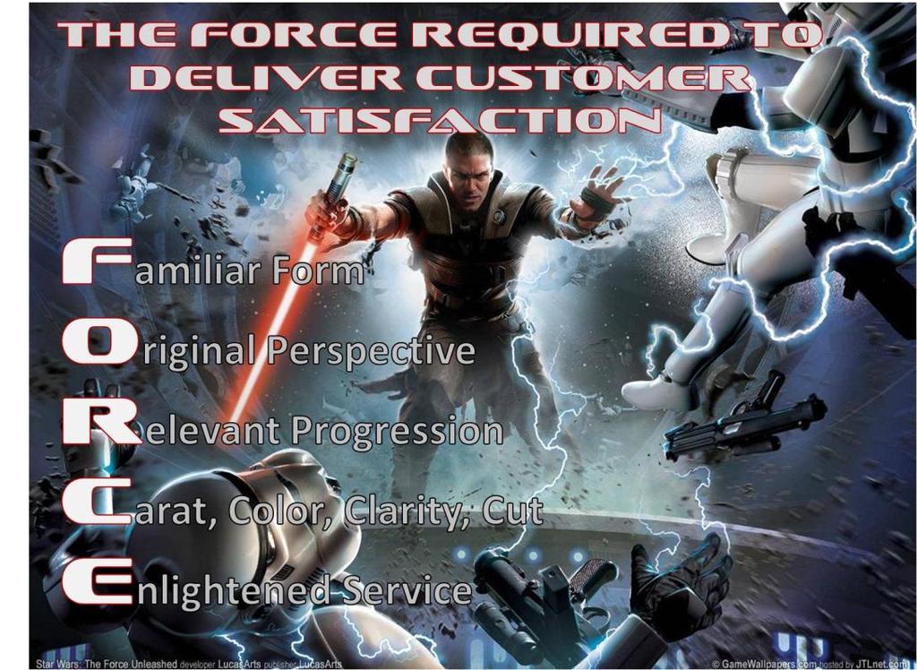 Problem Definition Intro to FORCE The problem statement provides the force required to deliver customer satisfaction. We use the acronym FORCE to teach the concepts of problem definition.