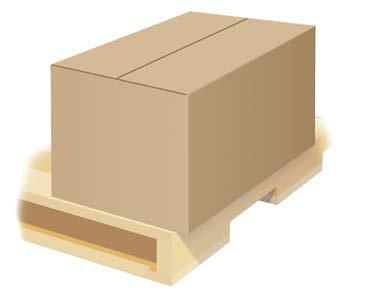 Stack boxes corner-to-corner and edge-to-edge, for better stacking strength.
