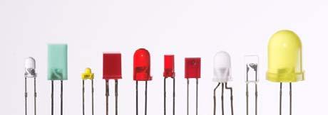(Wikipedia) Most LEDs were made in the very common 5 mm T1-3/4 and 3 mm T1 packages, but with higher power, it has become