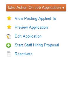 CREATING THE HIRING PROPOSAL(S): Click on the Finalist s (Campus Interviewed Recommended for Hire)