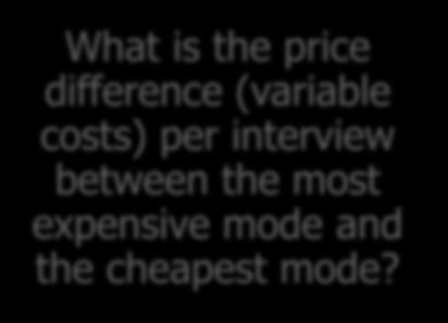 What is the price difference (variable costs) per