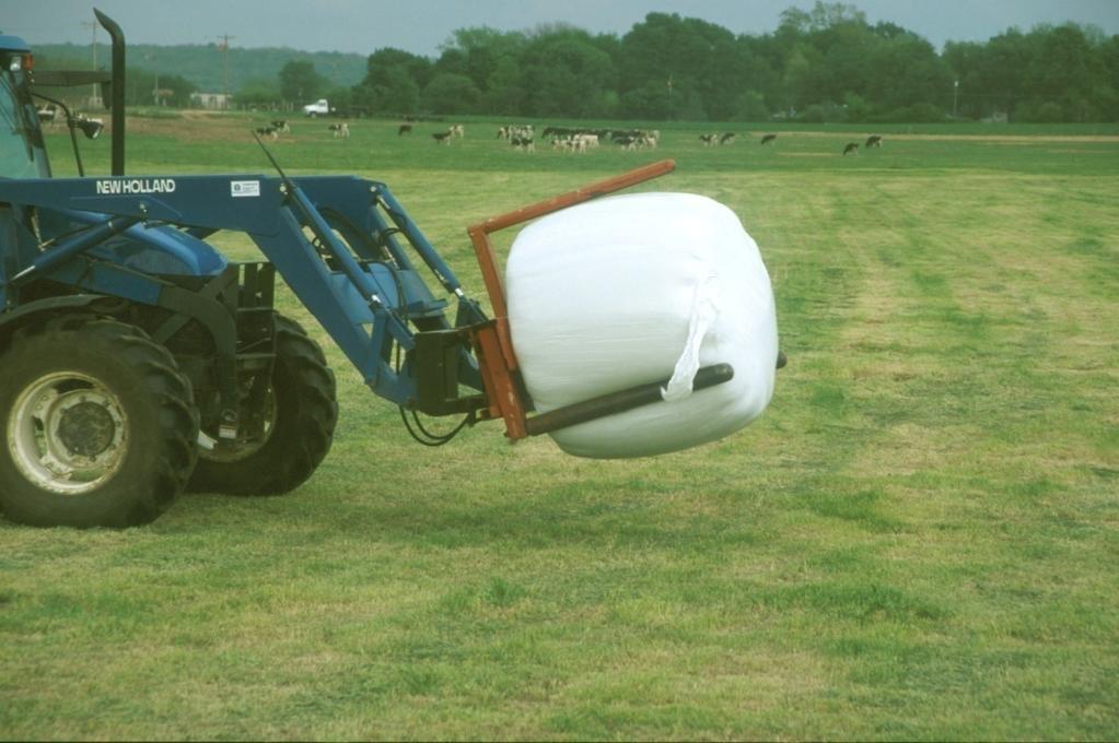 Round Bale Silage Transport Avoid handling if possible If