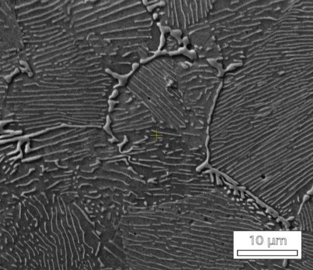 Figure 2: Microstructures obtained after
