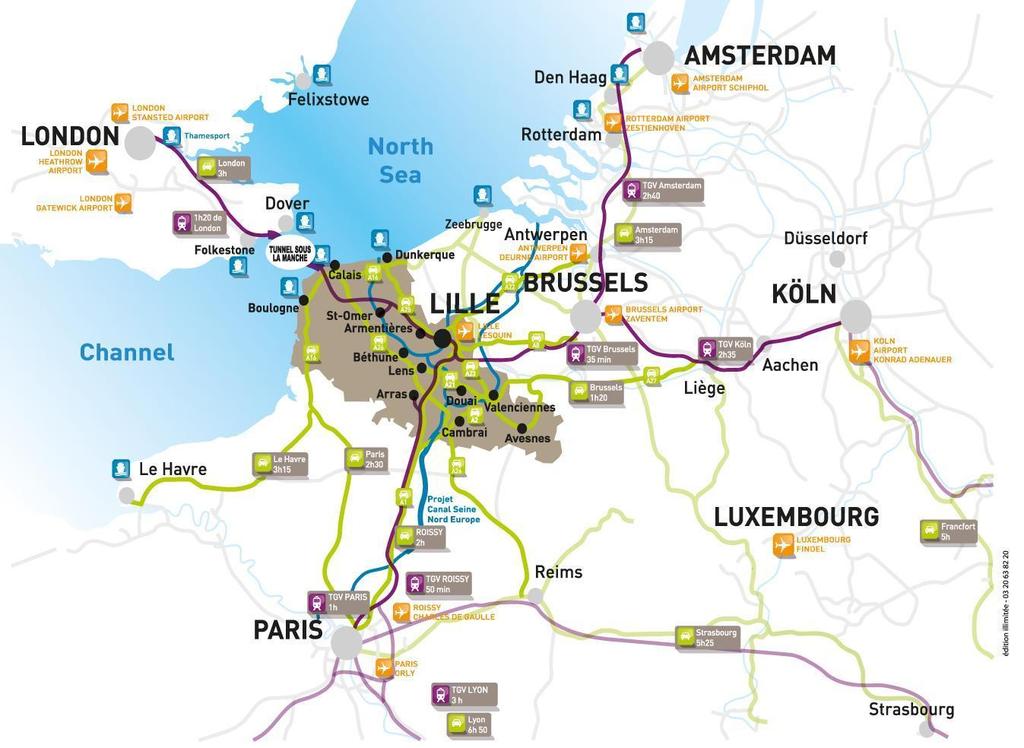The territory of Nord-Pas-de-Calais is at the heart of European transport flows