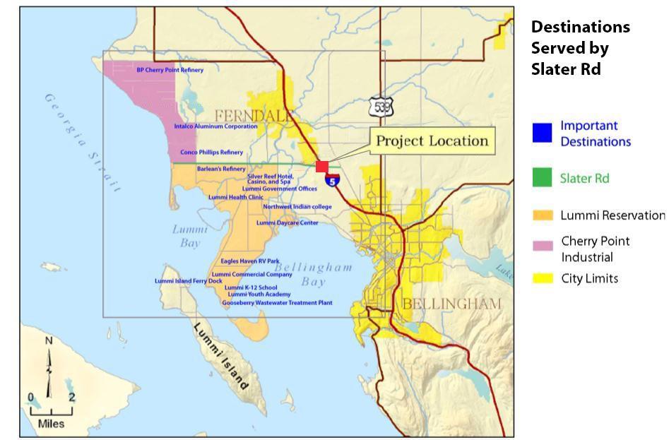 On the Lummi Reservation, employment generators include Silver Reef Hotel, Casino and Spa, Lummi Health Clinic, Northwest Indian College, Lummi Government Offices, Lummi Commercial Company, Lummi