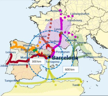 I. Port s rail strategy 1 Rail port 2 3 Efficiency infrastructures Port network Adaptation of port infrastructure to UIC and 750 m Construction of new rail terminals Enlargement of existing terminals