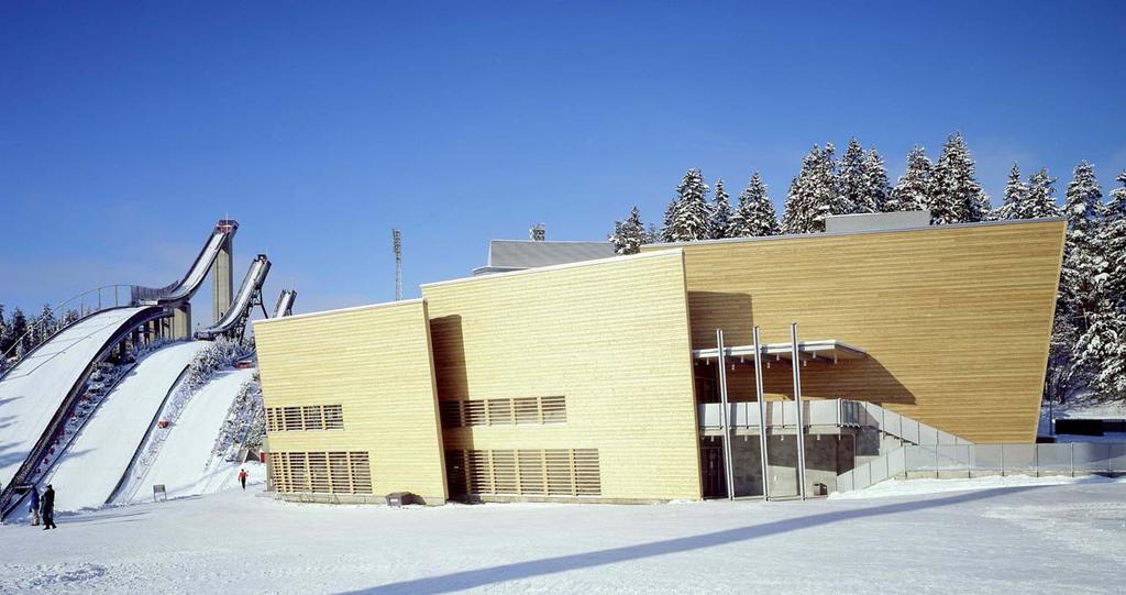 Skiing museum Lahti built 1998, photo 1999: Thermo S - D,