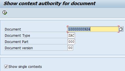 ACM Reporting User authorizations on particular document