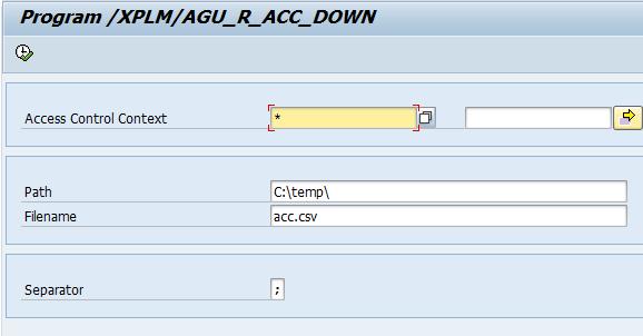ACM Reporting Download of Access Control