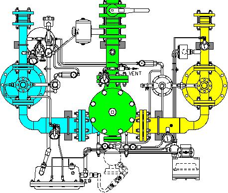 Several approaches to mixing propane and air are shown in the diagrams below. The mixer (blender) type influences selection of other system equipment.