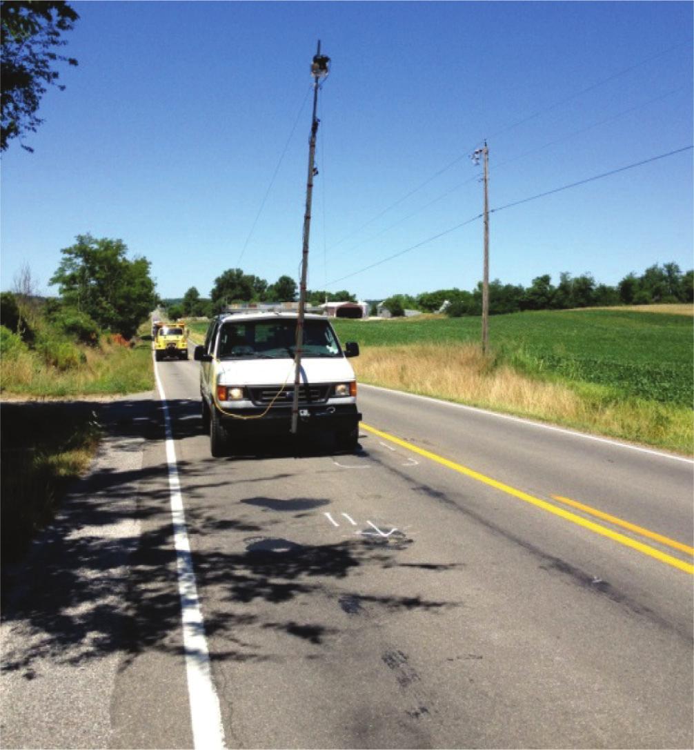 at 328 ft intervals. Based on previous INDOT experiences, a minimum of 16 testing locations per mile is required to provide statistically sound analysis.