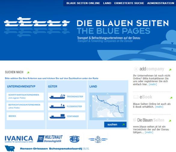 at Danube Ports Online Website with data and information on Danube