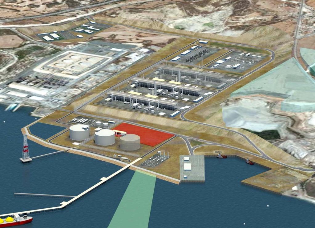 Possible Layout of Cyprus LNG Plant in Vasilikos - Onshore facility to liquefy gas for export Pre-FEED: Τechnip have just completed the Select Phase development Concept selection studies Collection