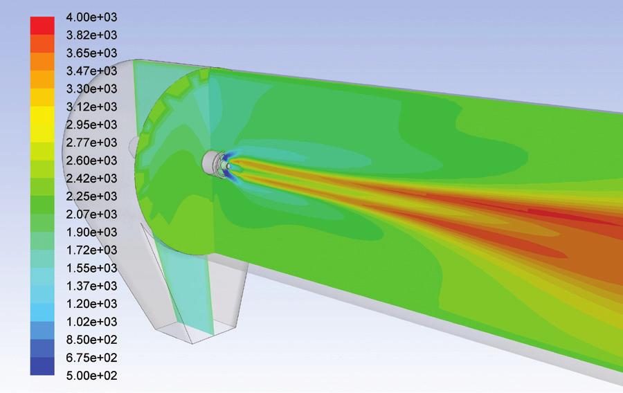 CFD Model to Achieve Superior Performance Temperature distribution and flame shape characteristics COEN FOR TECHNICAL LEADERSHIP A commitment to technical leadership assures that Coen can respond