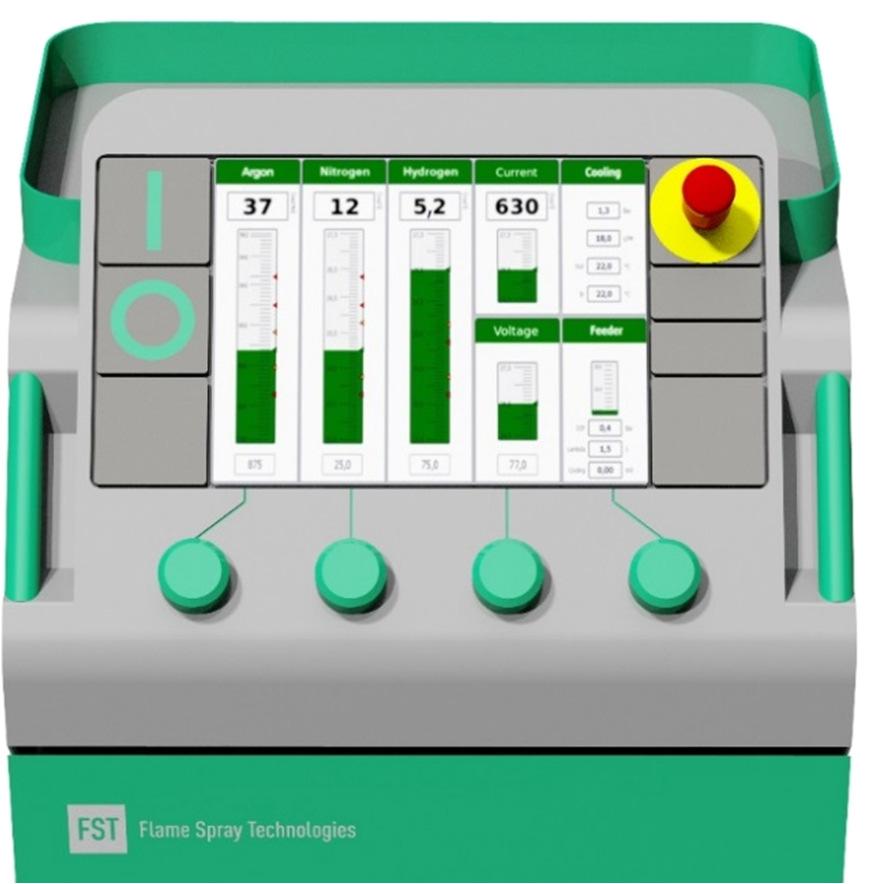 Operator Interface The clear user interface combines a 12 high definition touch screen with large on/off controls as well as parameter control dials.