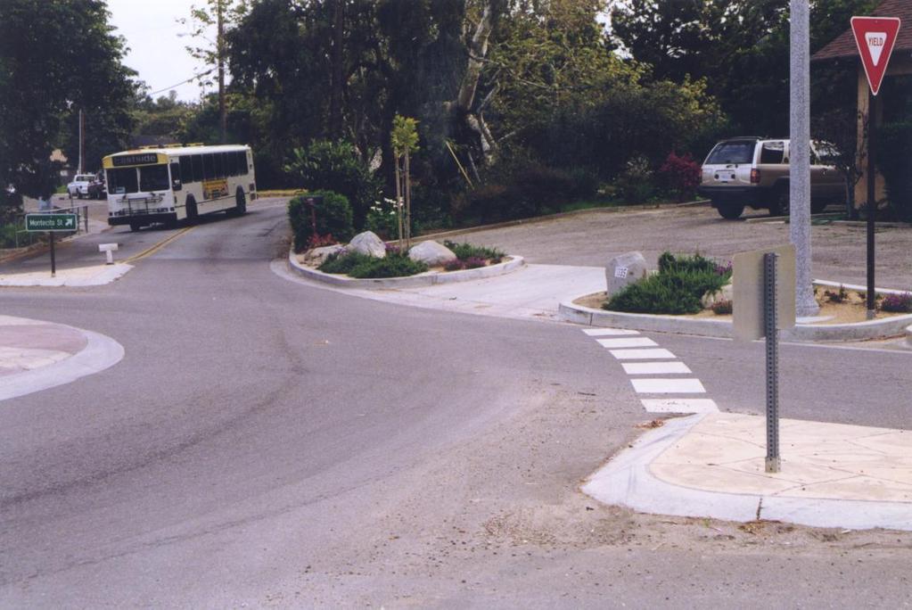 Slide 93 Driveways Entering Roundabout Generally should be