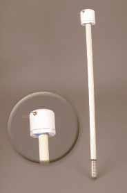An alternative installation involves gluing a section of PVC pipe onto each sensor and feeding the wires through the pipe (Figure 7). This installation allows the sensors to be retrieved and reused.