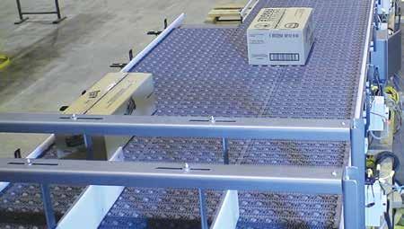 The Live Roller Metering and Merging Conveyor is another technology that utilizes Intralox roller belt.