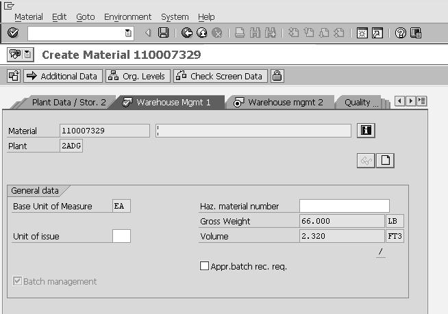 Step 5: Enter the required information in your material views such as unit of measure, currency, standard price, moving price, etc. Click on Save. A new material will be created.