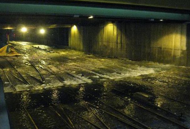 The tunnel is safe for use, but storm damage continues to degrade tunnel