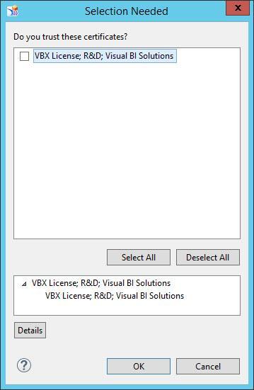 5: VBX License 16. You will be presented with the VBX License (see Figure 4.5).