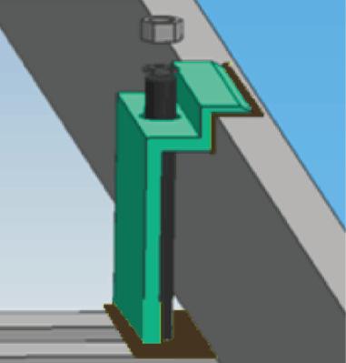 For mounting system with clamps, refer to picture 3 and 4.