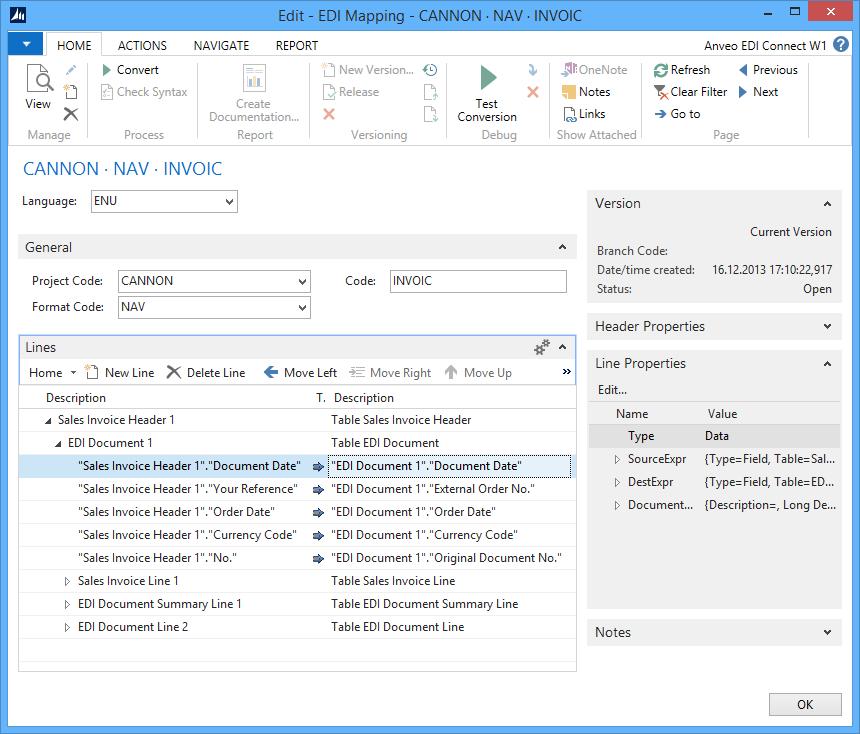 EDI Setup Simple definition of data transformation realized in Anveo EDI Connect Anveo EDI Connect is an add-on for Microsoft Dynamics NAV and is fully set up and operated from there.