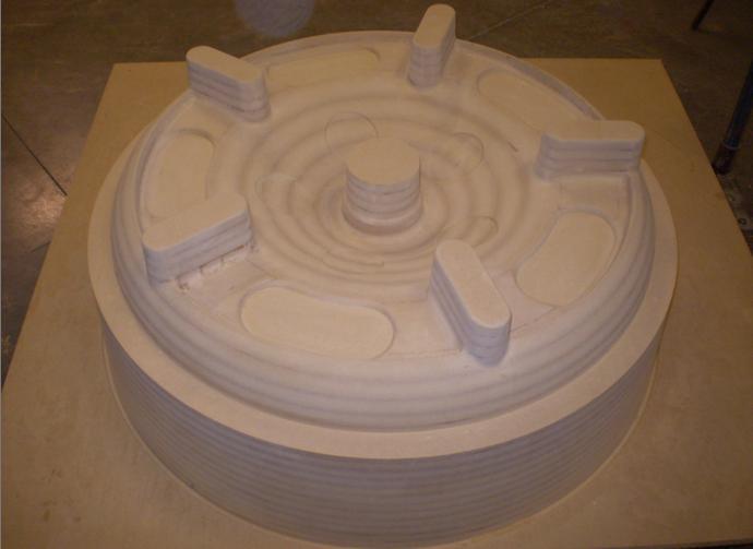 7 developed in the Rapid Manufacturing and Prototyping Lab at Iowa State University has been demonstrated for large wooden casting patterns [Luo (2009)].