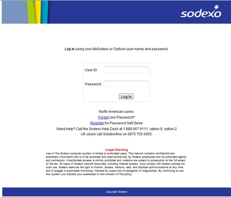 Signing into Enterprise Manager Note: Enterprise Manager is compatible with the Internet Explorer 7 (minimum) web browser. 1. Go to: sodexo.myhalo.com 2.